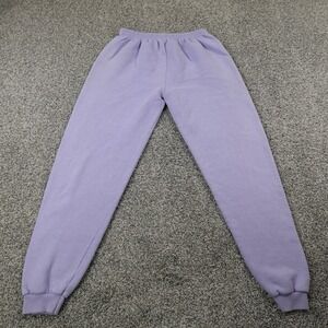 VTG Lee Pants Mens L Purple Heavyweight Pull On Sweatpants Jogger Gym Taper USA